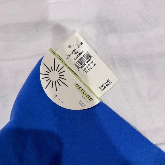 Aerie blue crossover leggings - Picture 2 of 3